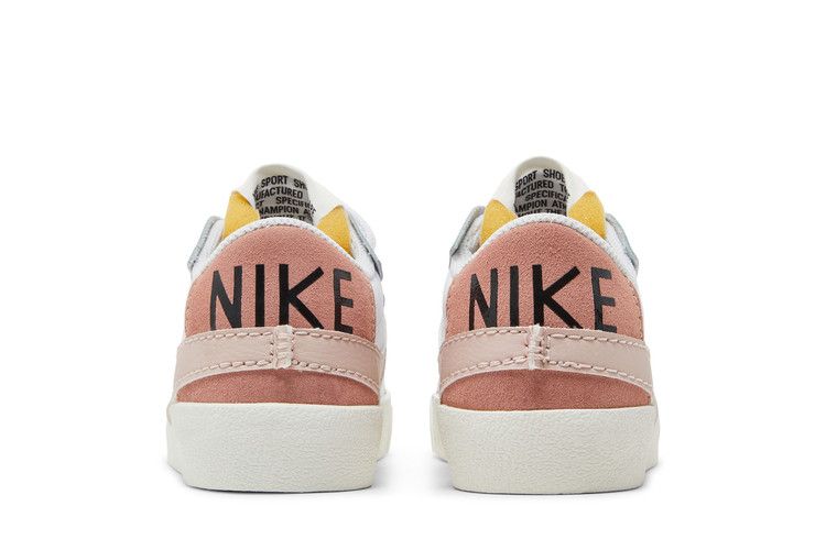 Женские кроссовки Nike Blazer Low 77 Jumbo Белые Розовые Оксфорд (Женский) Белый/Розовый Оксфорд