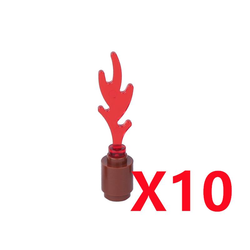 MOC Строительные блоки Костер Пламя Средневековая Бутылка вина Набор аксессуаров Модель подсвечника Мини-кирпич Совместимая игрушка Подарок Сделай сам X019