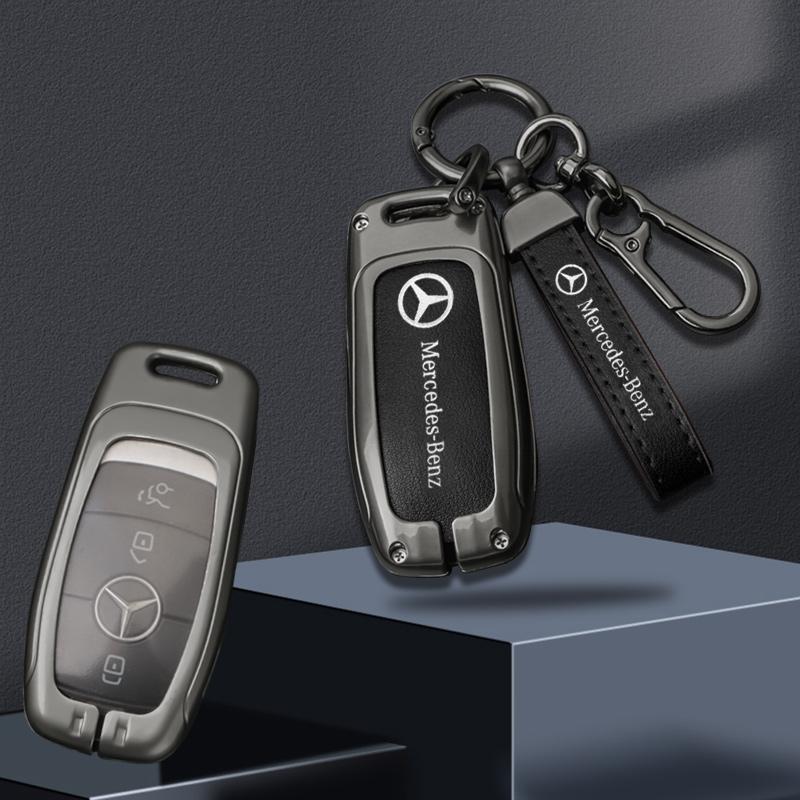 Alloy Car Remote Key Case Shell Accessories For Mercedes Benz A C E S G Class GLC CLE CLA GLB GLS W177 W205 W213 W222 X167 AMG ACDFJ1