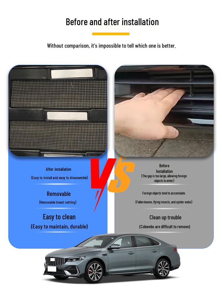 Geely Xingrui Insect Screen Front Grille Protection Cover for Radiator (Compatible with 26 Models)