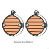 2 Pieces Fog Light Protector Cover Aluminum Alloy Motorcycle Lamp Guard Foglight Shield