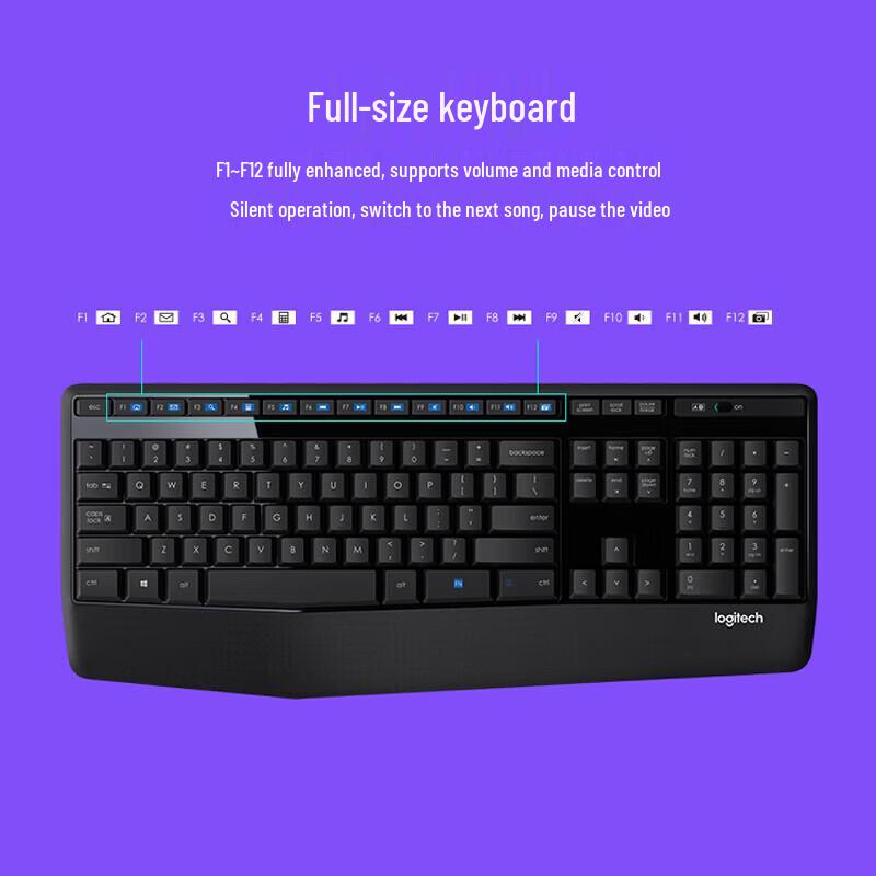Logitech Беспроводной комбо-набор клавиатура и мышь MK345