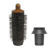 LITE-3X Cylinder Comb And Adapter For Dyson Airwrap Styler / Supersonic Hair Dryer Accessories, Curling Hair Tool,Gold & Gray