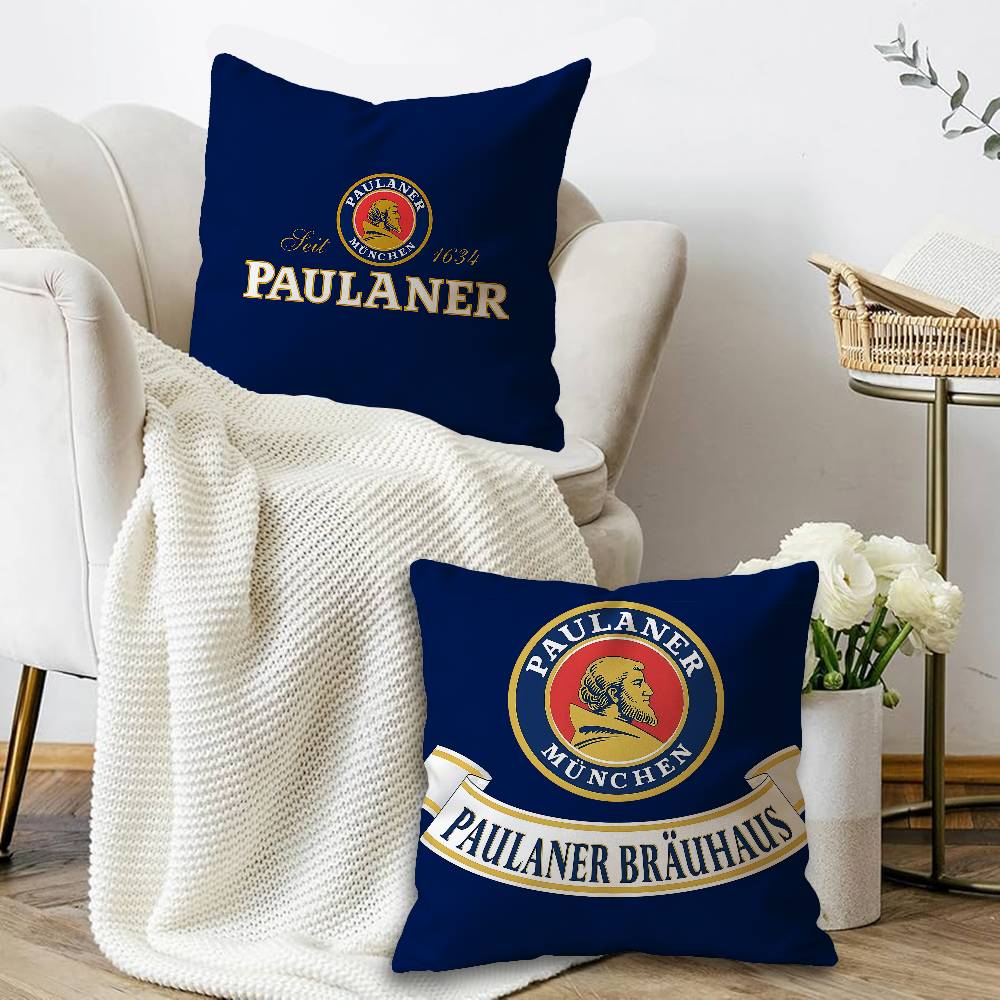 Немецкое пиво P-Paulaners Подушка Аниме Подушка Диван-кровать Подушка для изголовья Чехол для подушки 45x45 см Мода