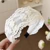 Sweet French Lace Headband Non Slip Hair Accessories Vintage Wash Face Hair Band  For Women Girls