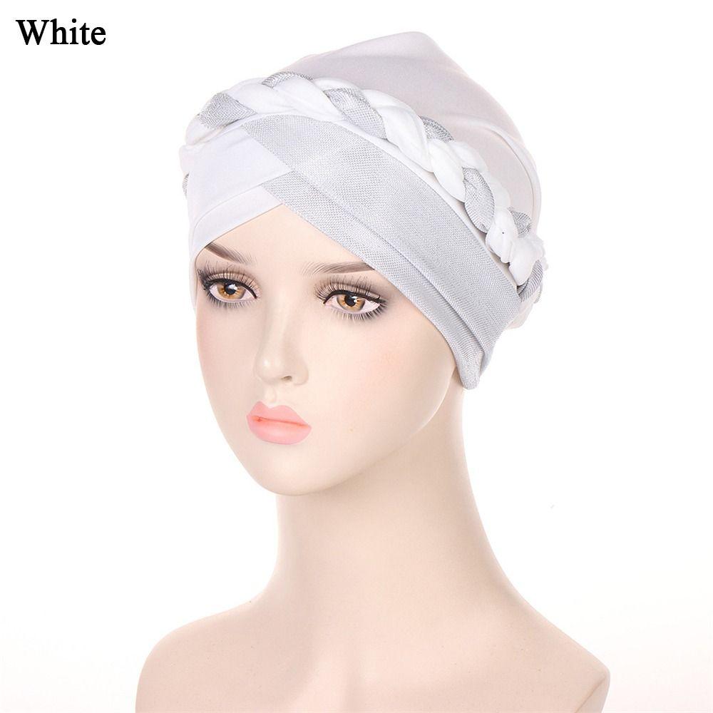 Женская косичка для головы Индийская шапочка для сна с тюрбаном Шапочка для химиотерапии