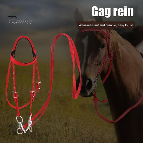 Недоуздок для лошади с регулируемым подбородком, плюшевый подбитый повод для лошади, тренировочное оборудование для лошадей, аксессуар для конного спорта
