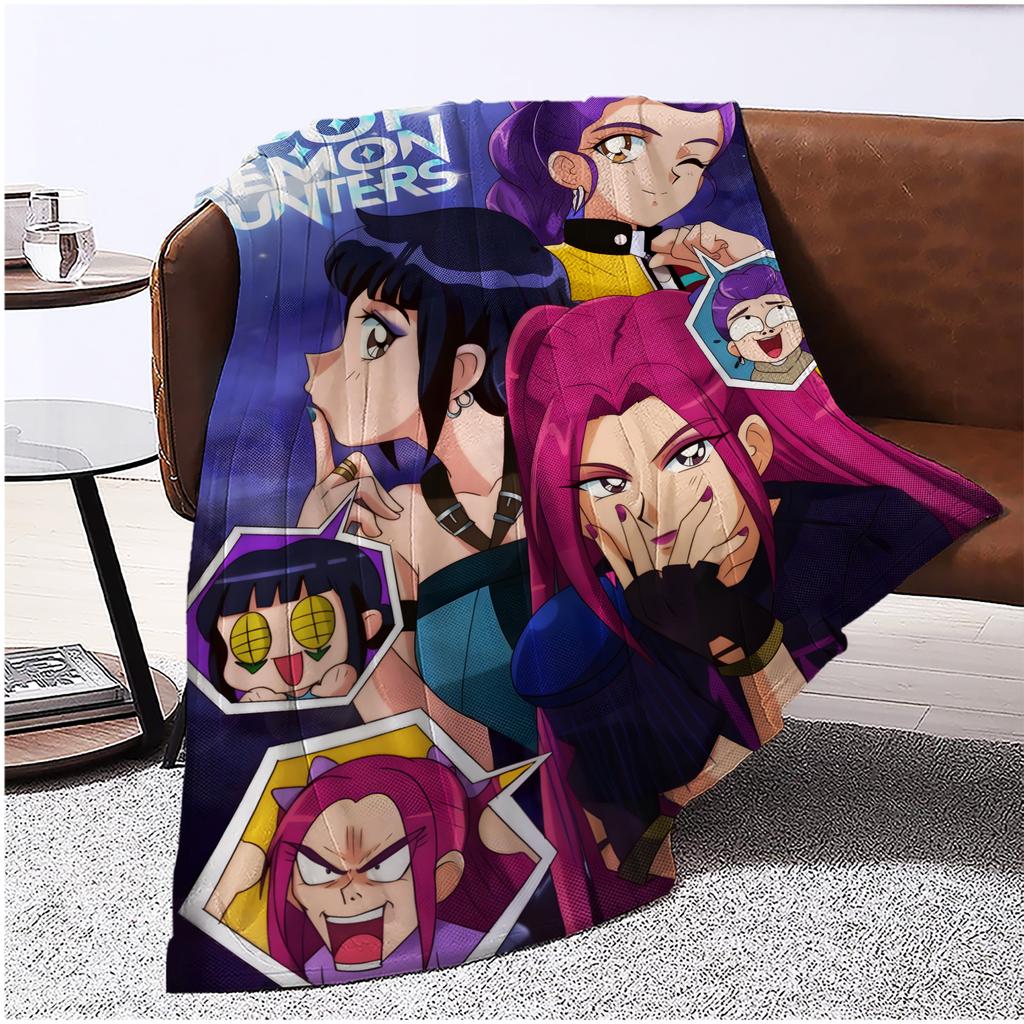 Flannel Digital Printed Blanket Conditioning Blanket Sofa Blanket Girl Gift