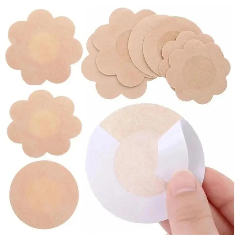 10Pcs Disposable Non-Woven Nipple Cover Women Summer Breathable Invisible Breast Covers