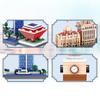 LULUFUN Micro Blocks Shanghai City Series Skyline Architecture Bund Building TV Tower Building Blocks Toy Gift Interior Decor Kids Adults Gift