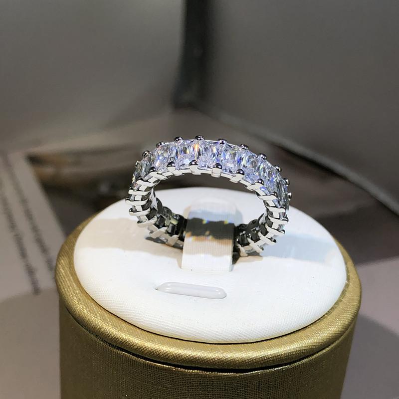 Элегантное женское кольцо из стерлинговой меди с большим цирконом в форме капли воды, кольца на пальцы для женщин, обещание любви, подарки на День святого Валентина