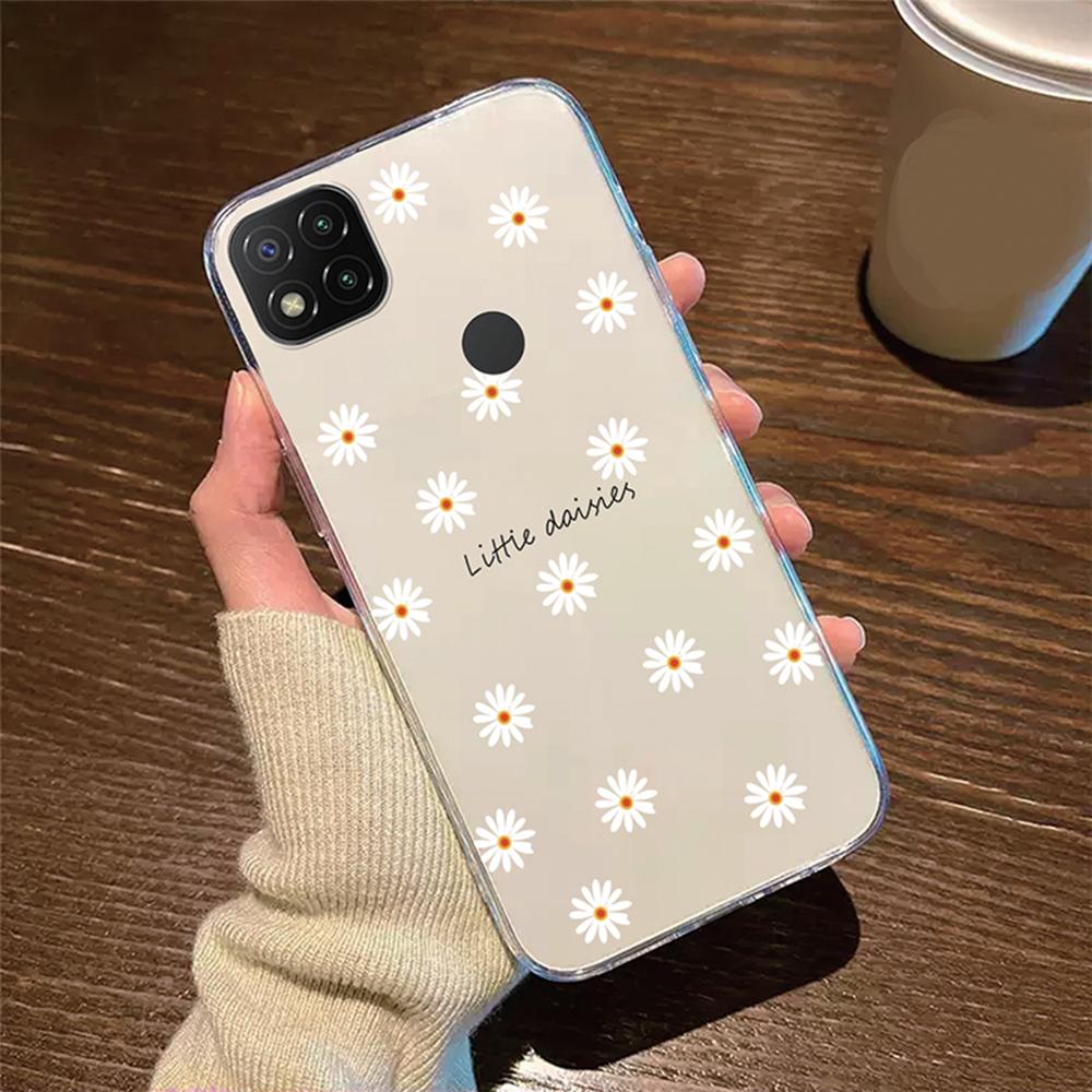 Прозрачный для Xiaomi Redmi 9C 9 9A 9T 10A Чехол Силиконовый Розовый Цветок Масляная Живопись Лавандовый Чехол для Телефона Для Redmi9C NFC