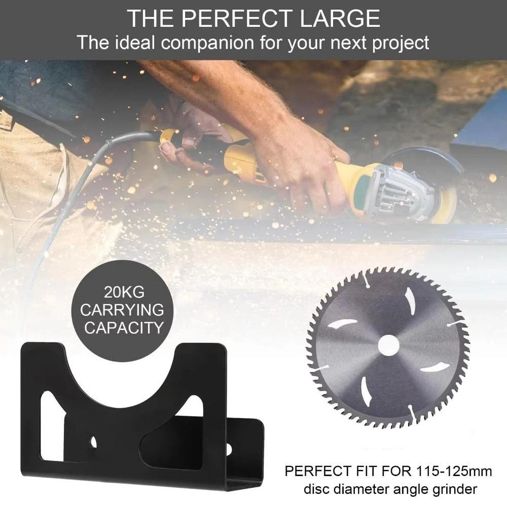 Tight Fit Slots Angle Grinder Holder Metal Wall Mount Bracket Storage Bracket Workshop