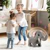 Kids Electric Plush Animal Toy Walking Tail Wagging Interactive Elephant Sheep Cow Panda Plushie Toy Toddlers Educational Simulation Animal Toy