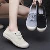 Women's Breathable Soft Soled Loafers Lightweight Singles Shoes Comfortable Anti Slip Round Head Solid Colour Walking Sneakers