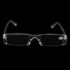 Transparent Presbyopia Reading Glasses Unisex Clear Plastic Fashion Rimless Eyeglasses Resin  High Quality
