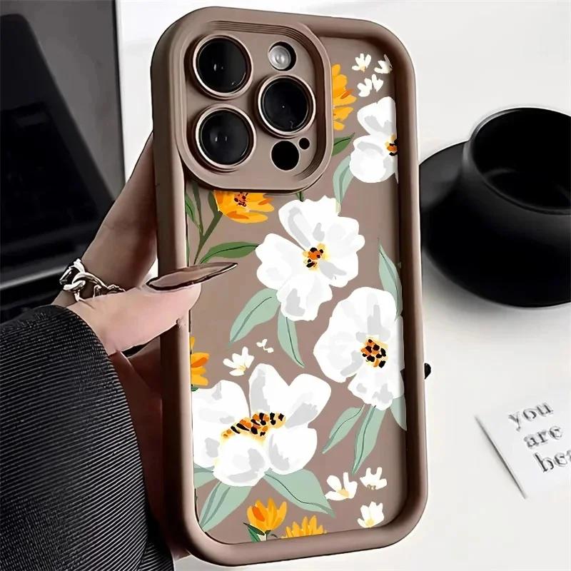 Чехол Luxury Daisy Smile Print для Huawei Honor 90 5G Y9S X9 Y9 Prime 2019 Nova 5T 9 10 SE P20 Mate 30 20 P30 Pro Цветочный чехол
