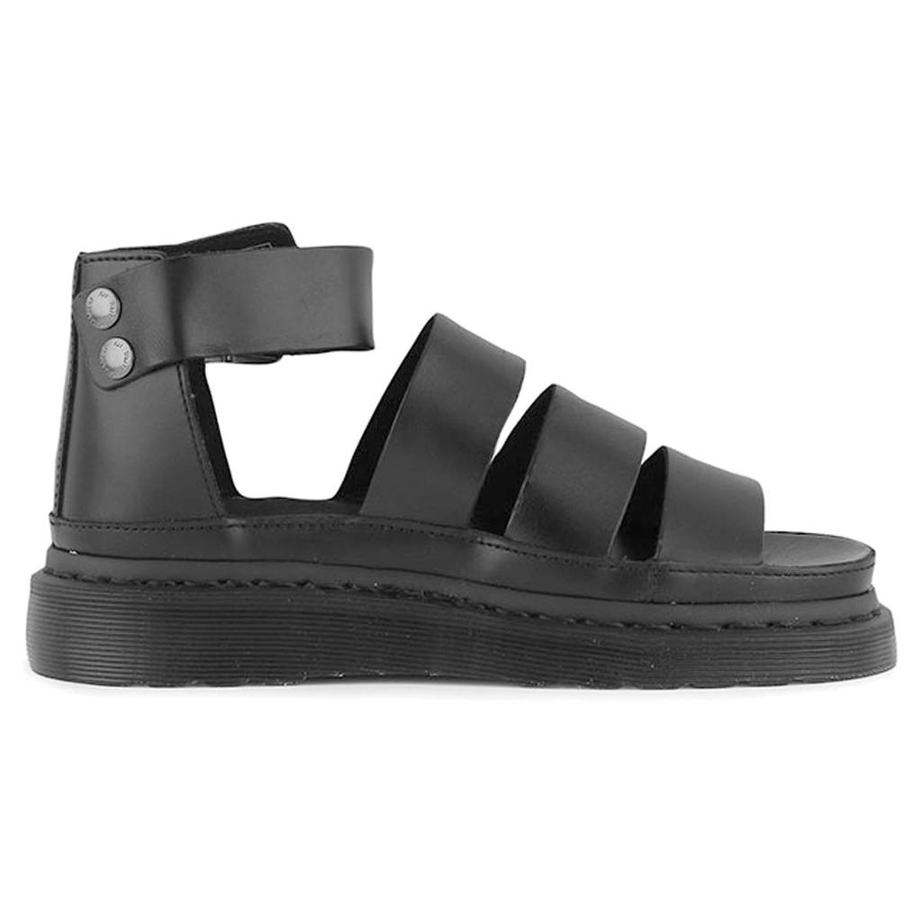 Dr. Martens Винтажные римские сандалии на толстой подошве с вырезами для женщин Черные 15066001