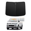 Солнцезащитный козырек на лобовое стекло Mitsubishi Delica серии CV, УФ-защита, без присосок, легкий, защита от жары, летний, УФ, легко складывается, в комплекте сумка для хранения в салоне [Улучшенная версия]