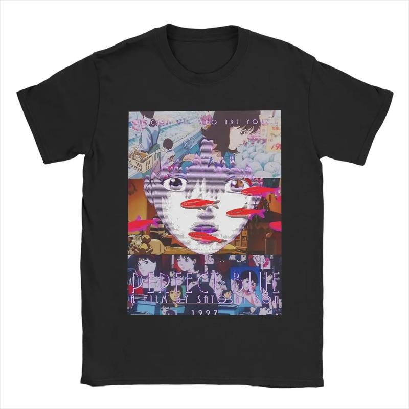 Aesthetic Anime Perfect Blue T-shirt Summer Cool Camiseta 10
