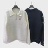 Ca Casa Polo Collar Унисекс свитер для ранней весны