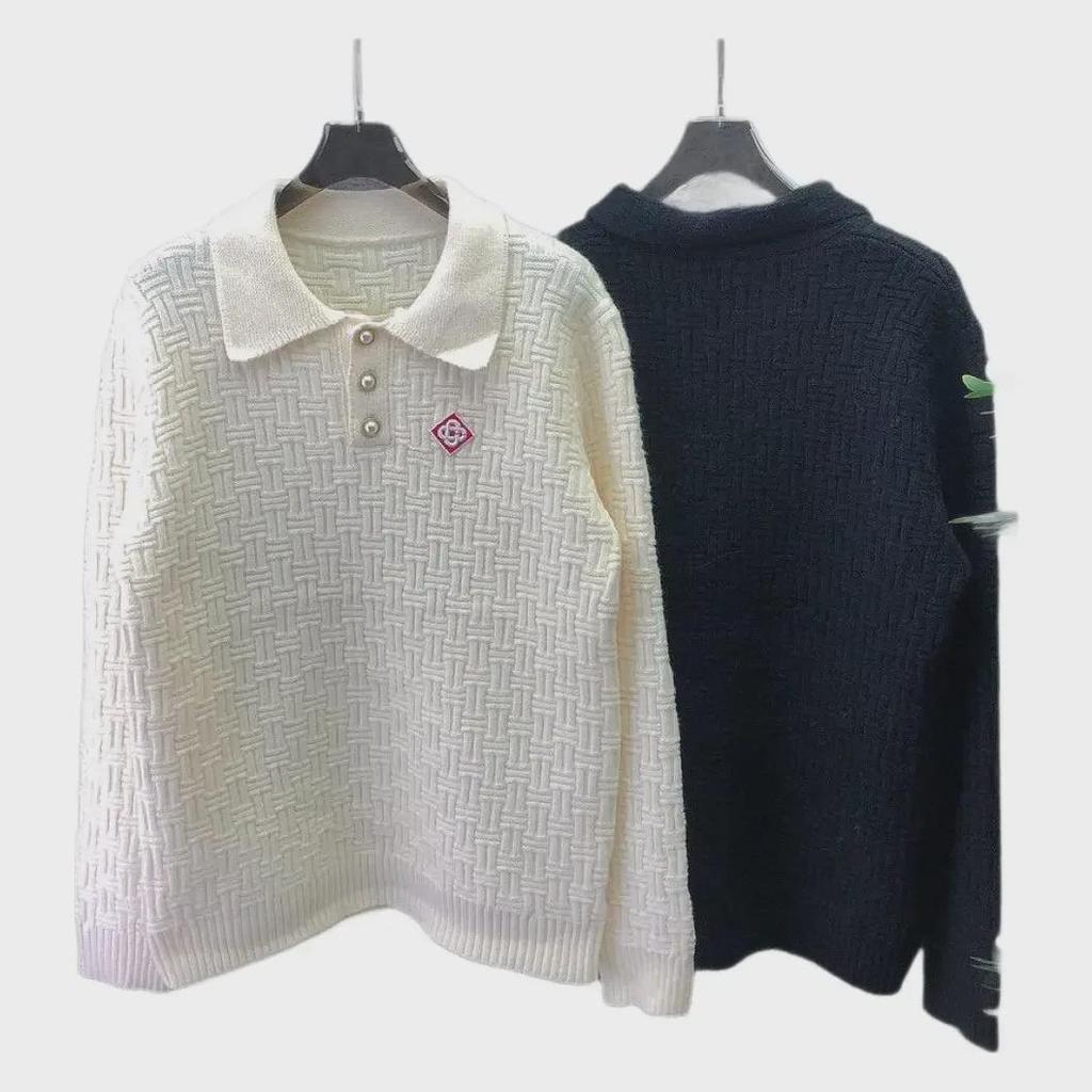 Ca Casa Polo Collar Унисекс свитер для ранней весны