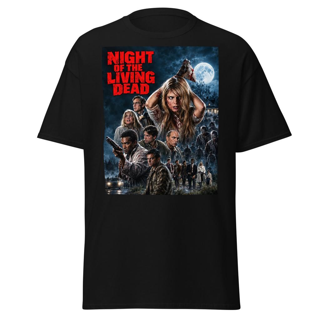 NIGHT OF THE LIVING DEAD (1968) Movie T-Shirt "Custom Fan Art" George A. Romero