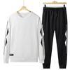 Повседневный спортивный комплект мужской осенне-зимний мужской корейский выпуск повседневный круглый вырез универсальный комплект из двух предметов