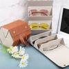 Portable Glasses Organizer 3/4/5/6 Multi-slot Eyeglasses Storage Display Travel Folding Sunglasses PU Leather Case