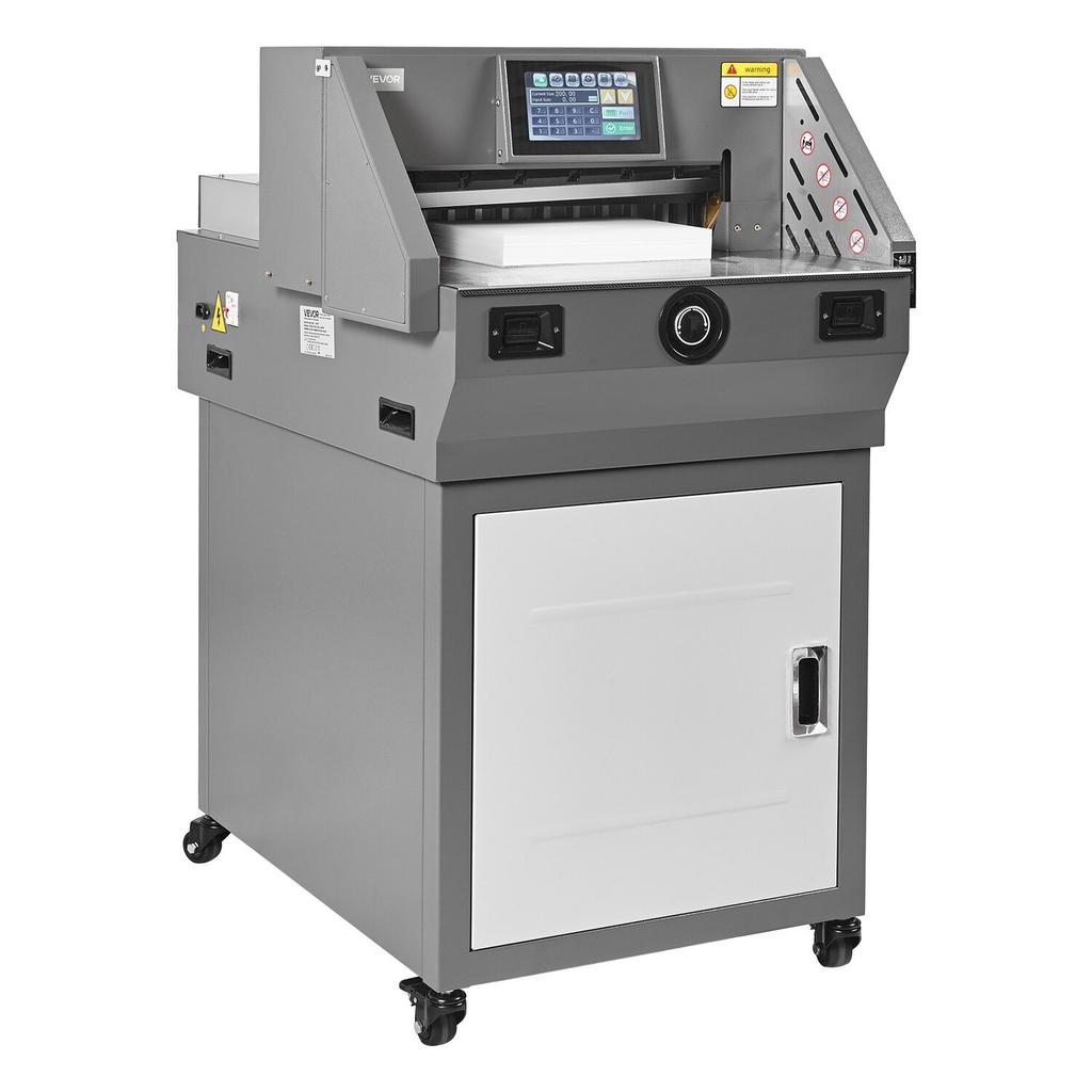 Electric Paper Cutter, Metal Programmable Paper Cutter Machine, 457 mm Cutting Width, 58 mm Cutting Thickness, Electric Hydraulic Guillotine Trimmer