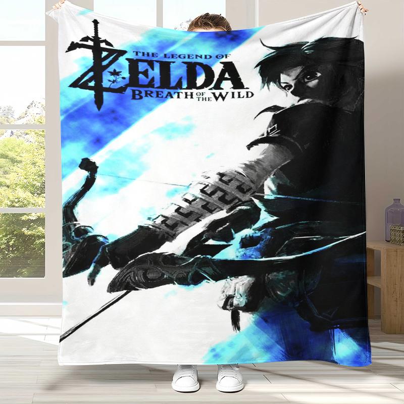 Ретро Z-Zelda Мультяшный Линк Игры Фланелевое Одеяло, Ультра Мягкий Теплый Плюшевый Плед для Дома Спальни Кровати Дивана Походного Пикника Ребенка
