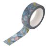 Masking Tape - Draeger Paris - Flowers - 10 M - Blue, Pink, Gold