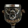1pc Medieval Retro Norse Mythology Viking Goddess Stainless Steel Resin High Footed Cup Viking Pirate Bar Beer Cup