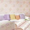 1Sheet Floral Printed Background Decoration Wall Sticker Home Decor Self Adhesive Living Room Non Woven Fabric Bedroom