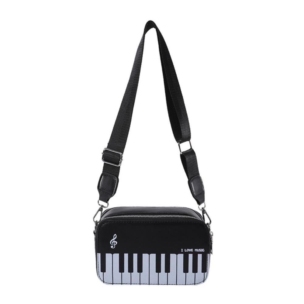 Crossbody Piano Shoulder Bag Fashion PU Leather Bag Casual Mini Square Bag  Girls