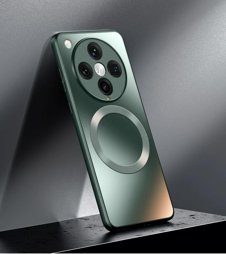 Для OPPO Find X8 Pro X7 Ultra X6 X5 Pro Беспроводная зарядка Magsafe Защитный противоударный матовый жесткий бампер из ПК для OPPO A97 A96 A93 A92S