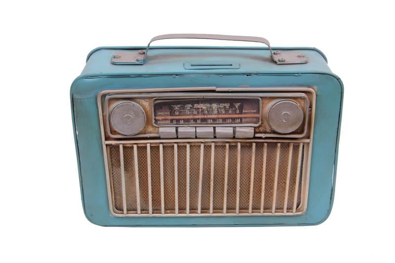 Dekoratif Metal Radyo Kumbaralı