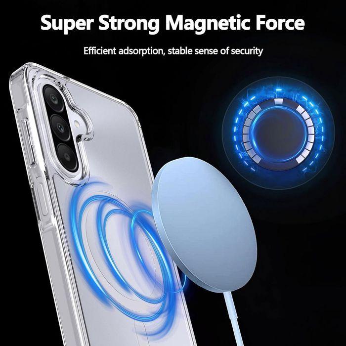 Coque pour Samsung Galaxy A57 5G, Protection Antichoc avec Anneau Magnétique - 2 Verres Trempés