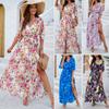 New Women'S Clothing Daily Temperament Elegant Casual Pure Desire Sexy Printed Jumpsuit Long Skirt Light Dress High-End Party Dress