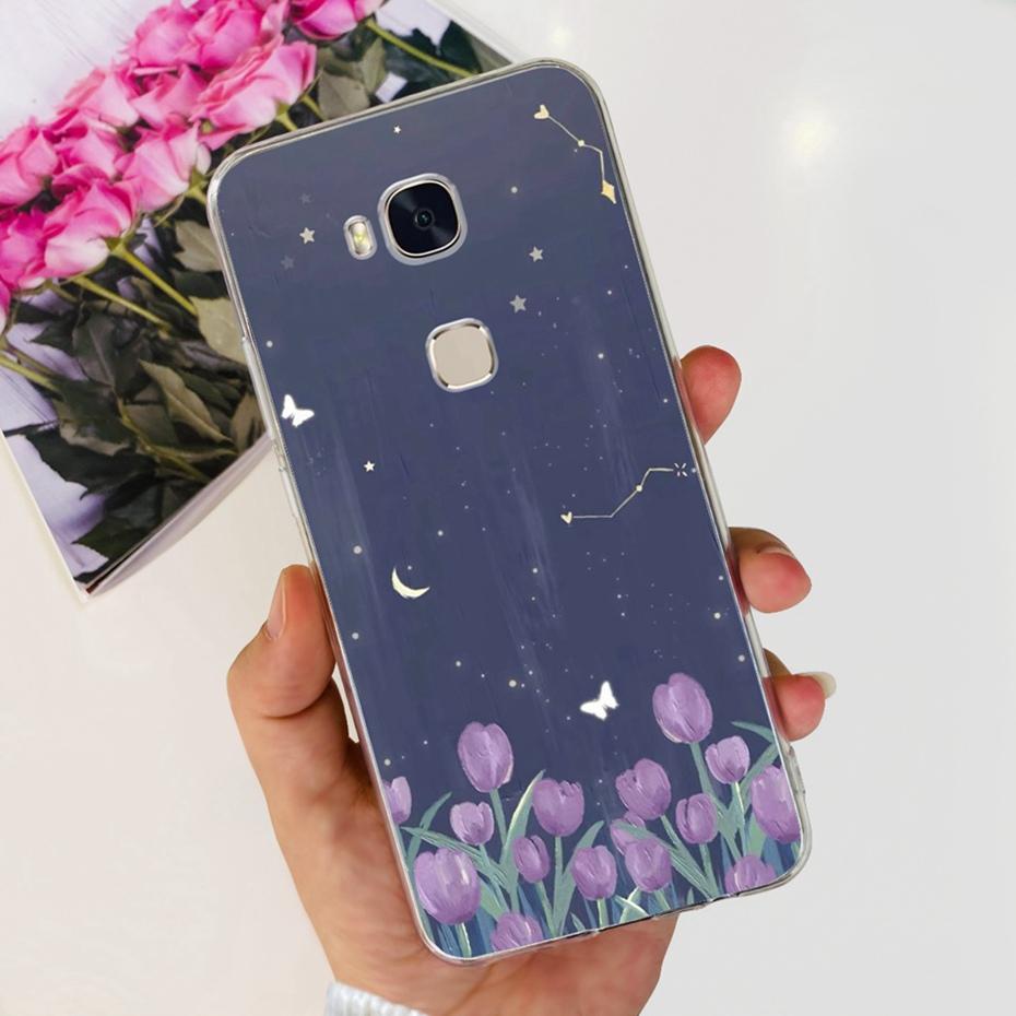 Красивый чехол с принтом для Huawei GR5 KII-L22 KII-L21 / GR5 2017 BLN-L21 BLN-L22 Мягкий силиконовый ТПУ задняя крышка Чехлы для телефона