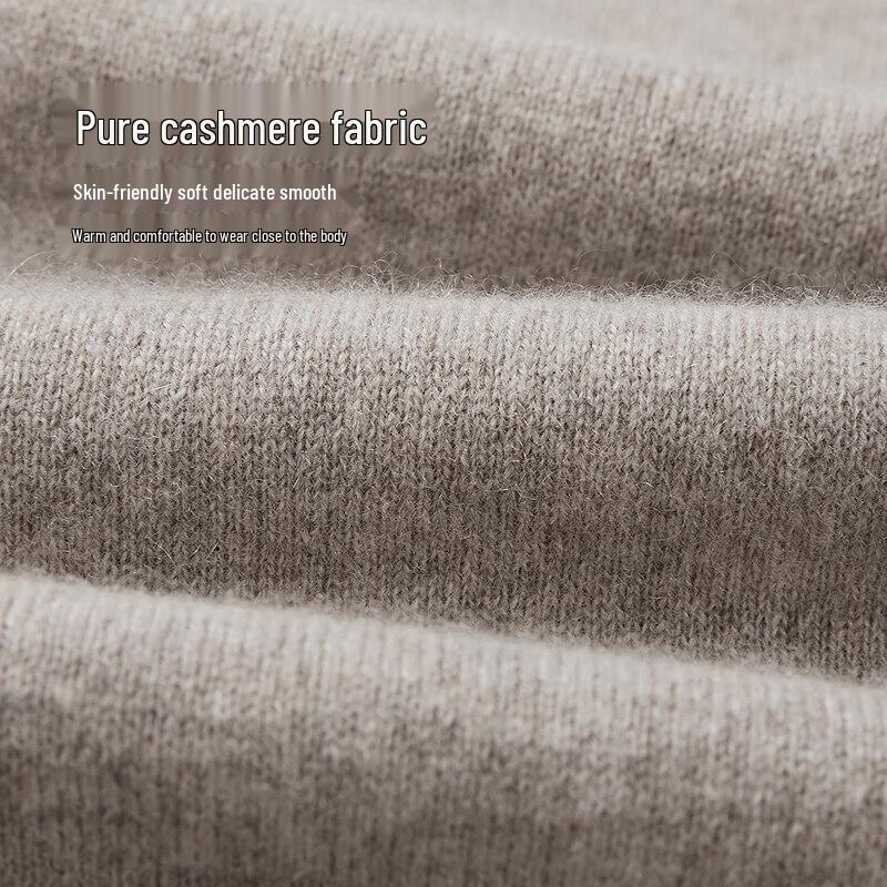 HLA Men's Slim Fit Mock Neck Pure Cashmere Sweater