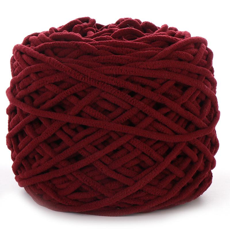 Рукоделие Вязание крючком Пряжа Однорядная нить Крючок Нитка для обуви Толстая линия Домашние тапочки Шарф Подушка Монохромный однотонный цветной клубок ниток