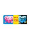 Гигиенические прокладки Упаковка прокладок EVAX COTTONLIKE обычные крылышки день 32 шт. + крылышки ночь 11 шт.