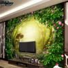 Обои Роза Цветы Виноградник Лес Гостевая Спальня Телевизор Стена Фон Настенная Роспись
