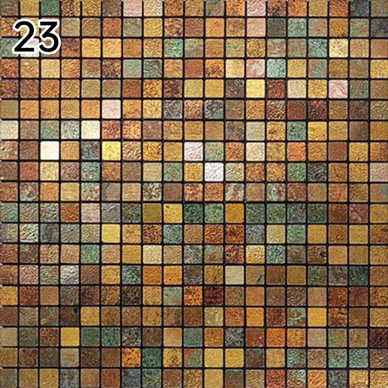 30X30 см Самоклеящаяся Мозаичная Наклейка на Стену Водонепроницаемые Обои для Кухни и Ванной Комнаты Наклейки на Стену Маленькая Решетка Кристальная Наклейка Плитка