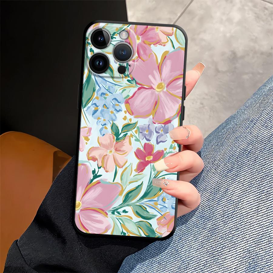 Case for Apple iPhone 17 Pro Max Air 12 15 Pro 7 8 XR XS MAX 13 14 16 11 Funda Phone Cover Cartoon Flower Butterfly