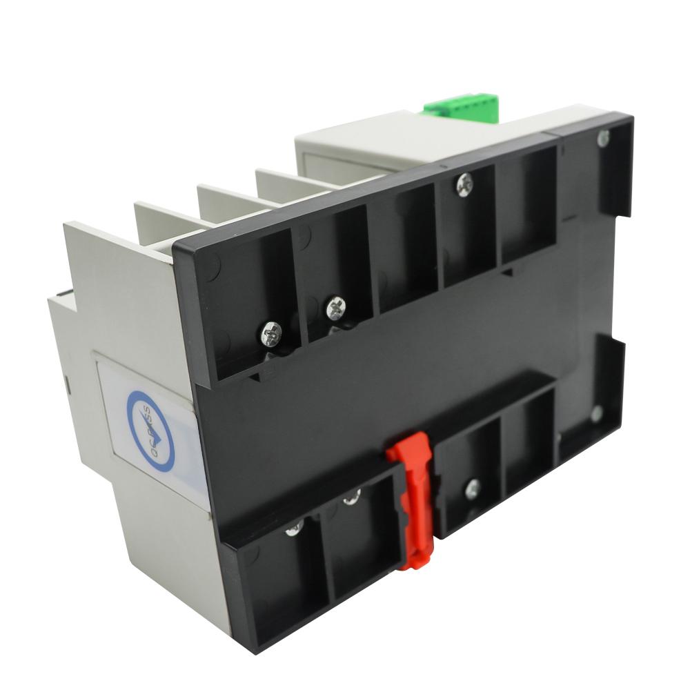 Компактный автоматический резервный переключатель Электрические селекторные переключатели Двойной выключатель питания Рельс солнечной энергии