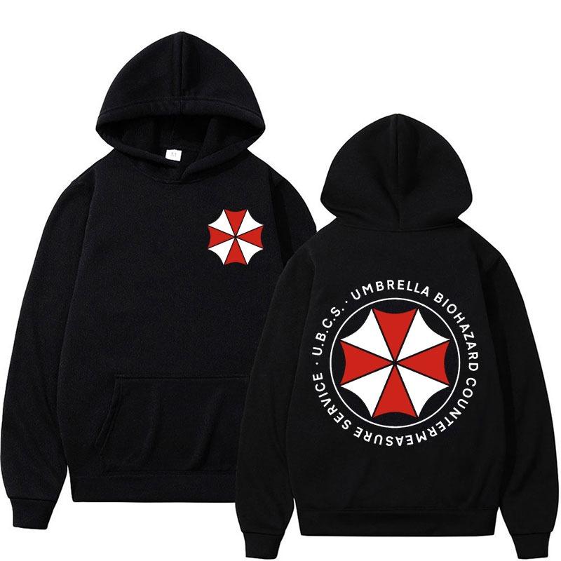 Логотип Umbrella Corporation Графический Худи Хит Resident Evil Пуловеры Толстовка Мужская Одежда Мода Винтаж Крутая Худи Унисекс