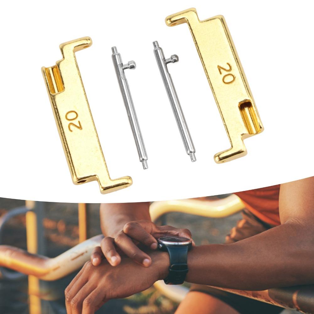 1 Pair 20 To 22mm Watch Strap Connector Black Color Band Connection Adapter  Damaged Connectors