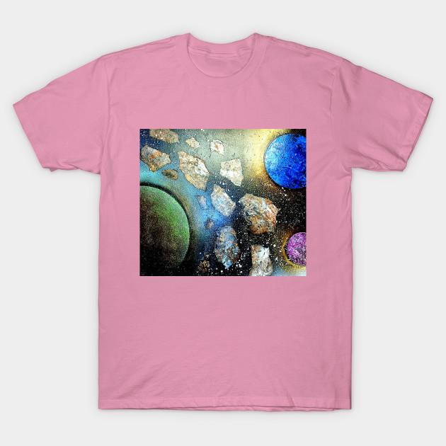 Футболка женская Asteroid Planet Harajuku Print Kawaii футболка летняя с коротким рукавом женская футболка топ футболка